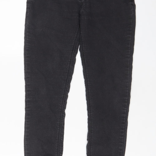 Denim & Co. Womens Grey Cotton Skinny Jeans Size 10 L29 in Regular Zip