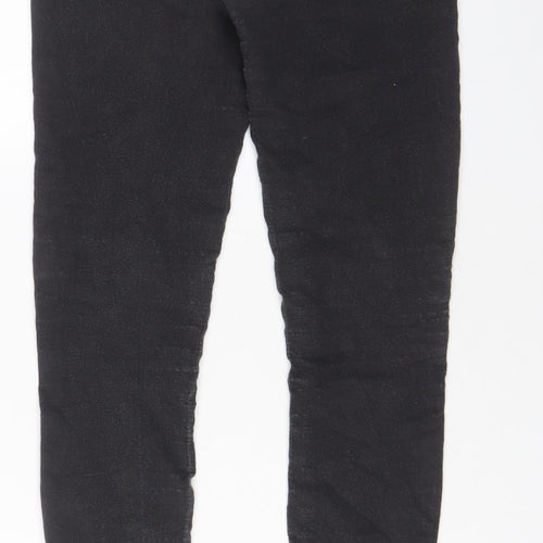 Denim & Co. Womens Grey Cotton Skinny Jeans Size 10 L29 in Regular Zip