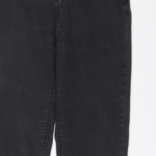 Denim & Co. Womens Grey Cotton Skinny Jeans Size 10 L29 in Regular Zip