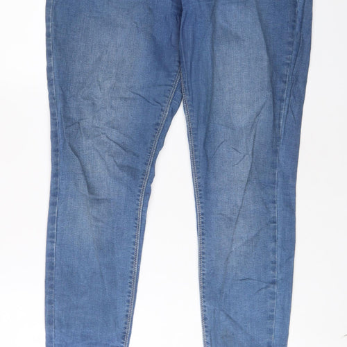 Tiffosi Womens Blue Cotton Skinny Jeans Size 32 in L28 in Regular Zip