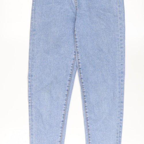 Denim & Co. Womens Blue Cotton Skinny Jeans Size 6 L28 in Regular Zip