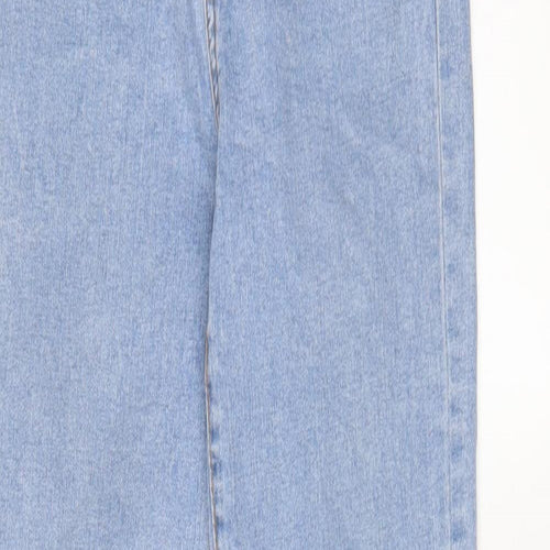 Denim & Co. Womens Blue Cotton Skinny Jeans Size 6 L28 in Regular Zip