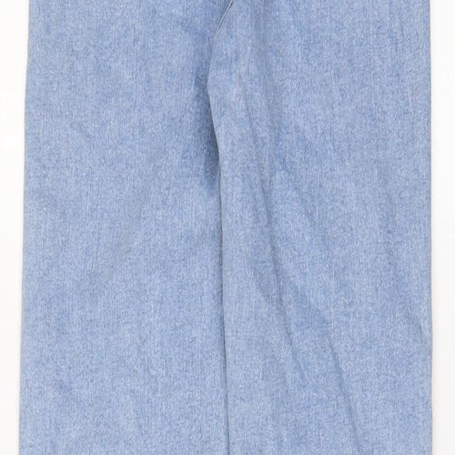 Denim & Co. Womens Blue Cotton Skinny Jeans Size 6 L28 in Regular Zip