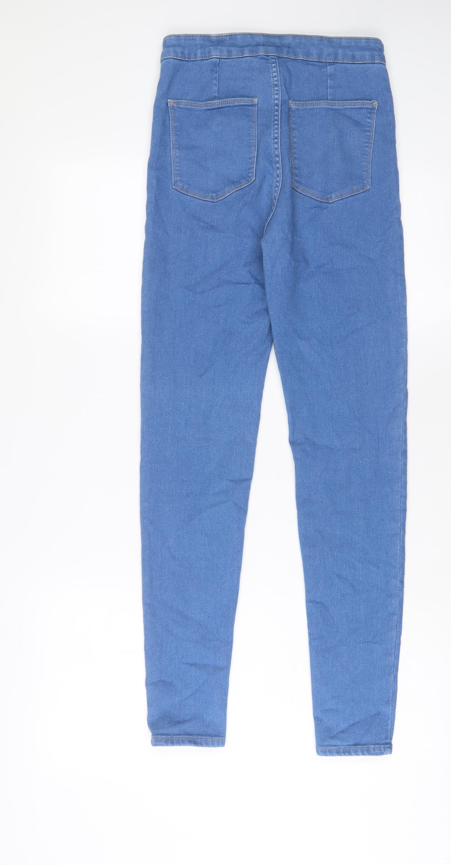 SINSAY Womens Blue Cotton Skinny Jeans Size 10 L28 in Regular Zip