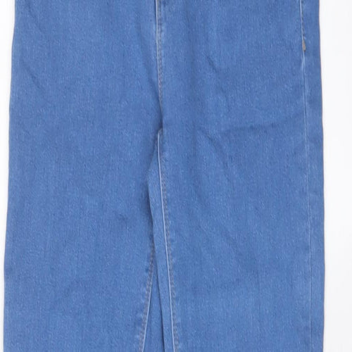 SINSAY Womens Blue Cotton Skinny Jeans Size 10 L28 in Regular Zip