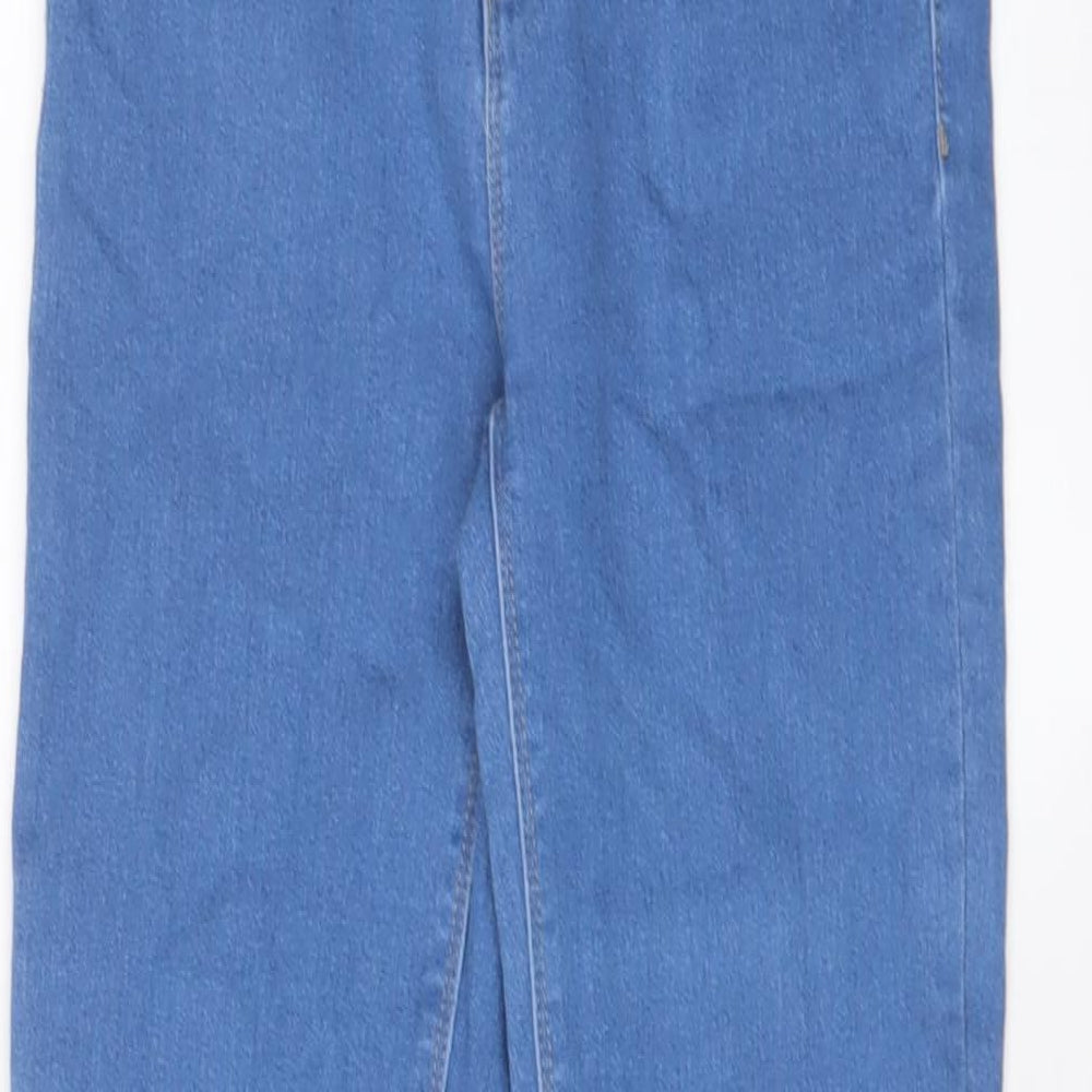 SINSAY Womens Blue Cotton Skinny Jeans Size 10 L28 in Regular Zip