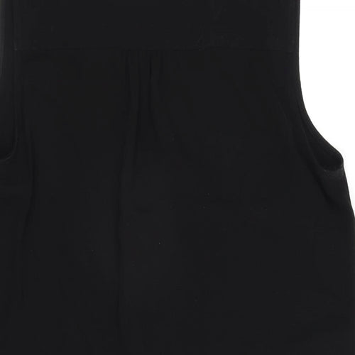 NEXT Womens Black Polyester Basic Tank Size 10 V-Neck