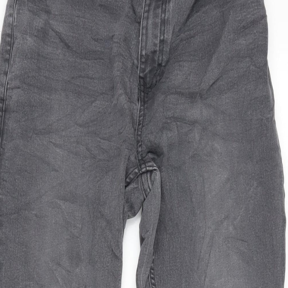 NEXT Boys Grey Cotton Straight Jeans Size 15 Years L28 in Regular Zip