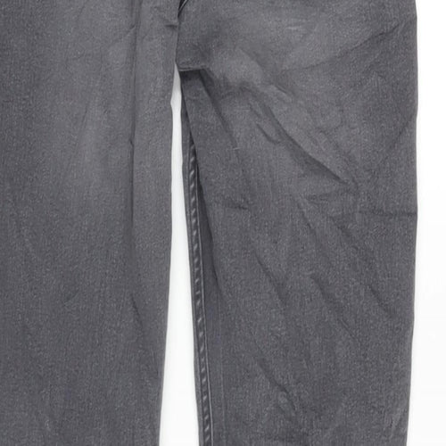 NEXT Boys Grey Cotton Straight Jeans Size 15 Years L28 in Regular Zip
