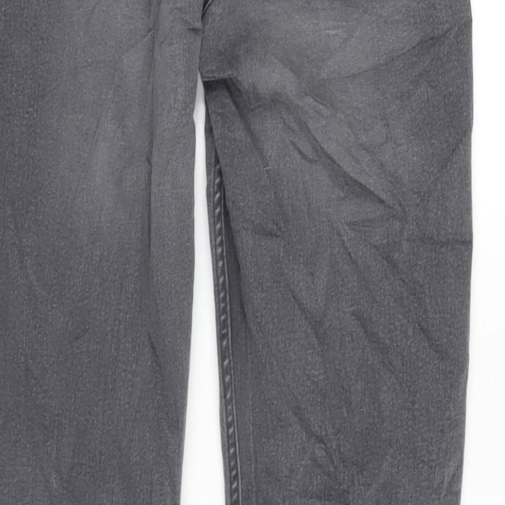 NEXT Boys Grey Cotton Straight Jeans Size 15 Years L28 in Regular Zip