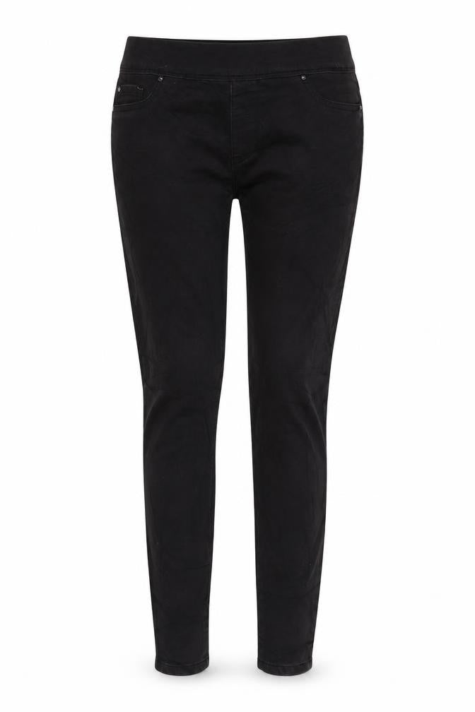 Denim & Co. Womens Black Cotton Blend Jegging Jeans Size 12 L29 in Regular