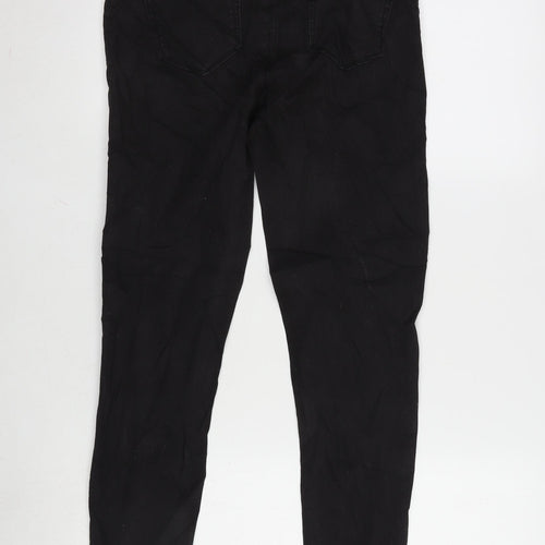 Denim & Co. Womens Black Cotton Blend Jegging Jeans Size 12 L29 in Regular