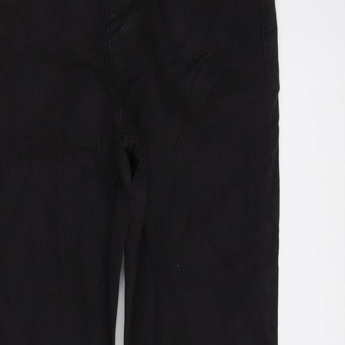 Denim & Co. Womens Black Cotton Blend Jegging Jeans Size 12 L29 in Regular