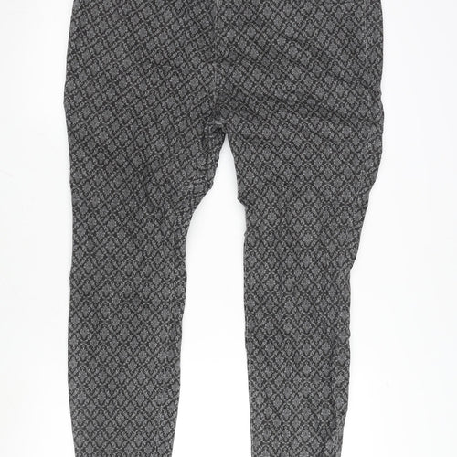TU Womens Grey Paisley Cotton Blend Jegging Jeans Size 18 L28 in Regular