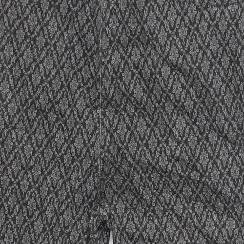 TU Womens Grey Paisley Cotton Blend Jegging Jeans Size 18 L28 in Regular