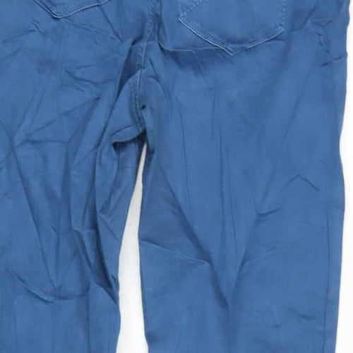 YNDJ Womens Blue Cotton Blend Straight Jeans Size 8 L28 in Regular Zip