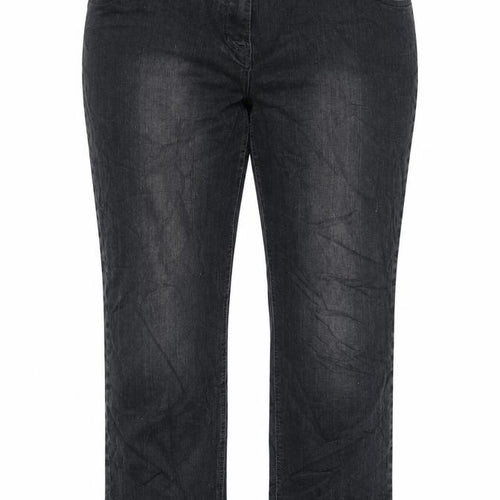 Kayota Lil;y Womens Blue Cotton Blend Straight Jeans Size 46 in L28 in Regular Zip