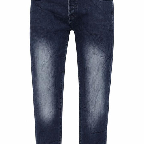 Denim & Co. Mens Blue Cotton Blend Tapered Jeans Size 36 in L32 in Slim Zip - Raw Hem