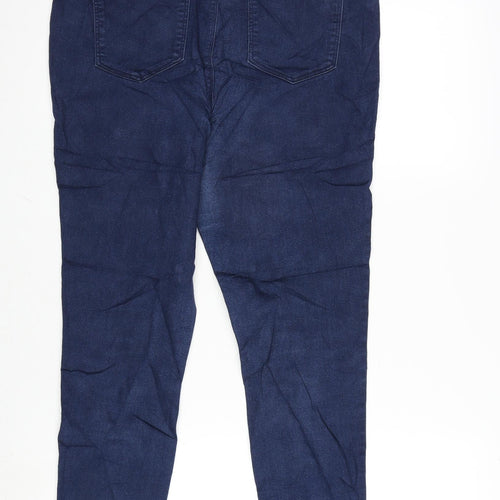 F&F Womens Blue Cotton Blend Jegging Jeans Size 12 L26.5 in Regular