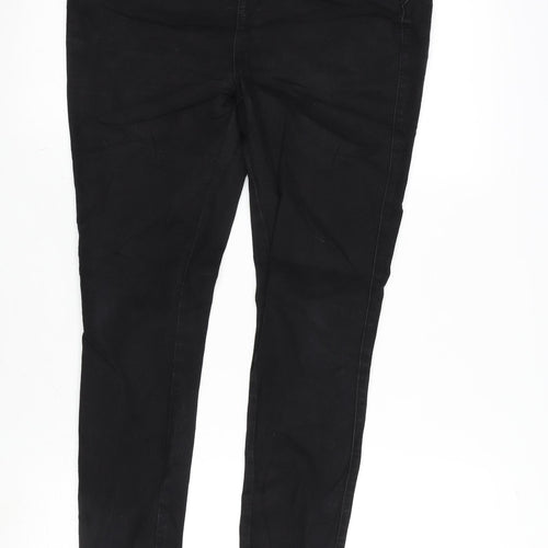 Denim & Co. Womens Black Cotton Blend Jegging Jeans Size 10 L26 in Regular
