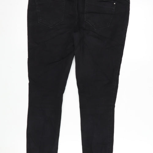 Denim & Co. Womens Black Cotton Blend Jegging Jeans Size 10 L26 in Regular
