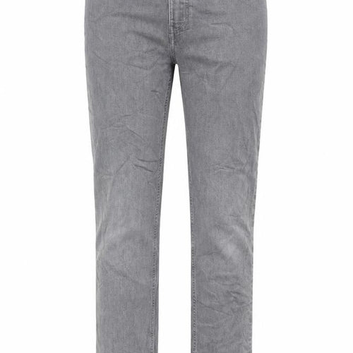 H&M Girls Grey Cotton Straight Jeans Size 13-14 Years L27.5 in Regular Zip