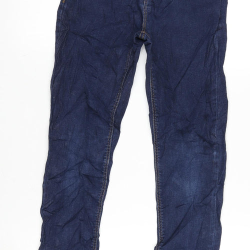 NEXT Girls Blue Cotton Skinny Jeans Size 13 Years L29 in Regular Zip