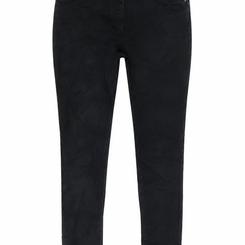 NEXT Girls Black Cotton Jegging Jeans Size 11 Years L24 in Regular