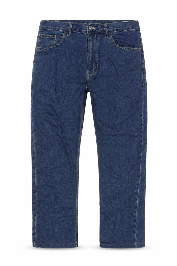 George Mens Blue Cotton Cropped Jeans Size 36 in L26 in Regular Zip