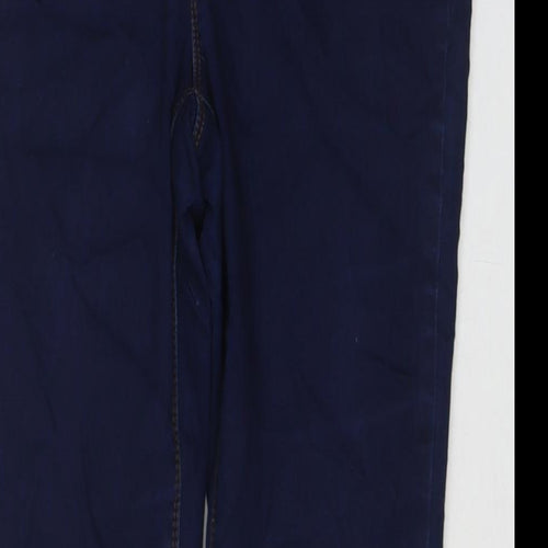 Peacocks Womens Blue Cotton Jegging Jeans Size 12 L30 in Regular