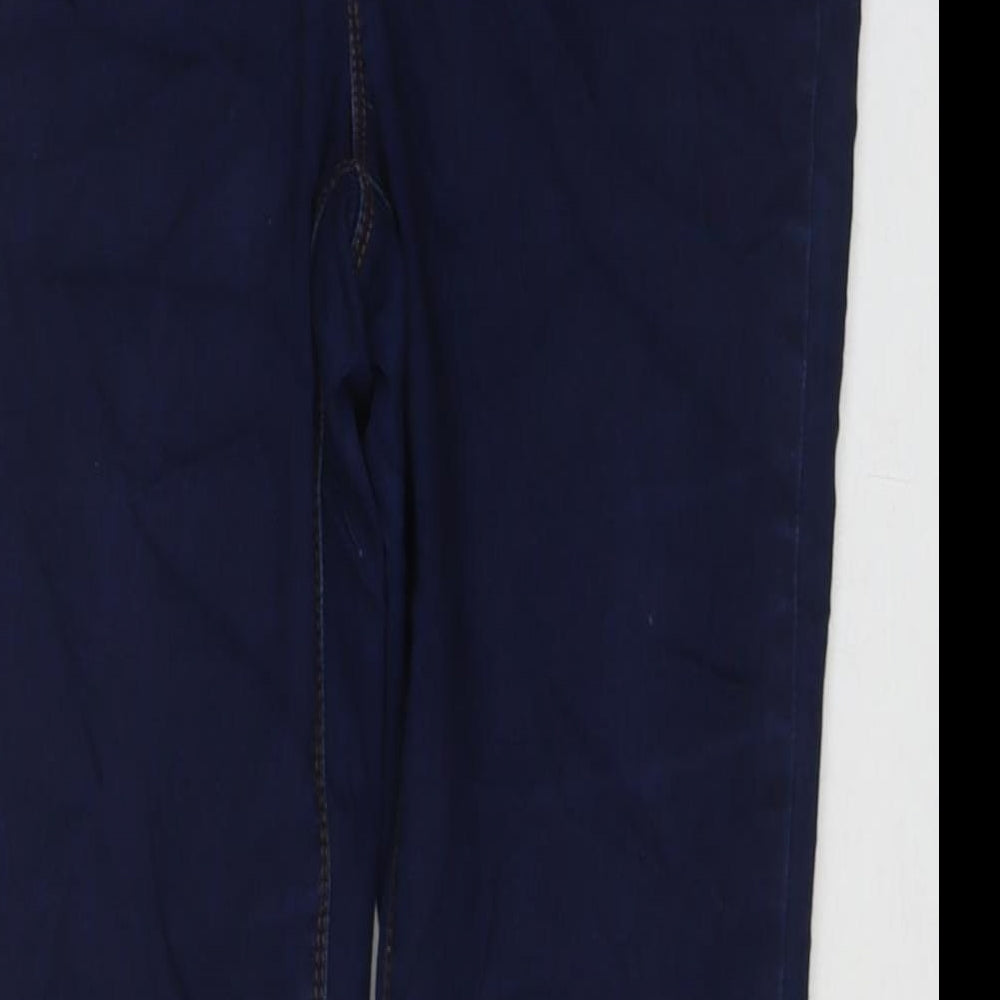 Peacocks Womens Blue Cotton Jegging Jeans Size 12 L30 in Regular