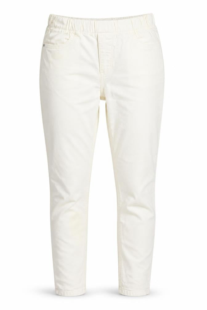 TU Womens Ivory Cotton Jegging Jeans Size 10 L29 in Regular