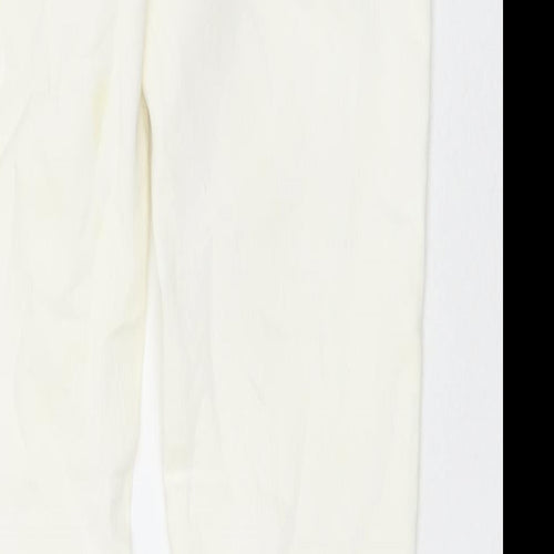 TU Womens Ivory Cotton Jegging Jeans Size 10 L29 in Regular