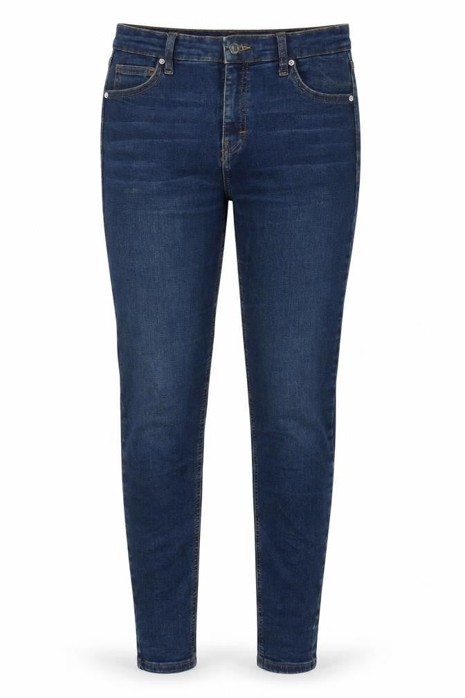 Topshop Womens Blue Cotton Skinny Jeans Size 30 in L32 in Regular Zip