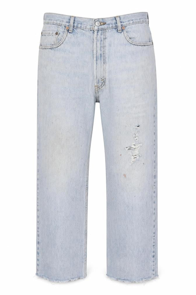 Levi's Mens Blue Cotton Straight Jeans Size 38 in L30 in Regular Zip
