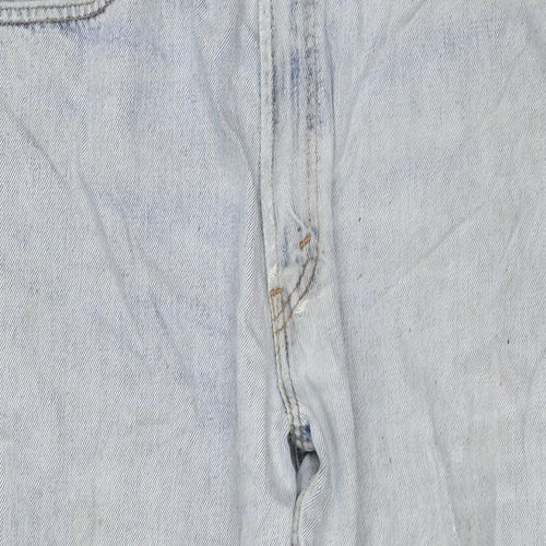 Levi's Mens Blue Cotton Straight Jeans Size 38 in L30 in Regular Zip