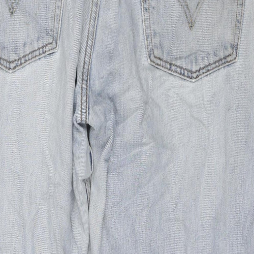 Levi's Mens Blue Cotton Straight Jeans Size 38 in L30 in Regular Zip