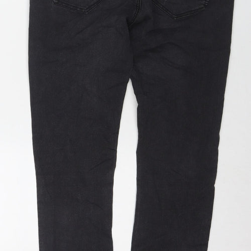Cream Womens Black Cotton Skinny Jeans Size 31 in L31 in Regular Zip