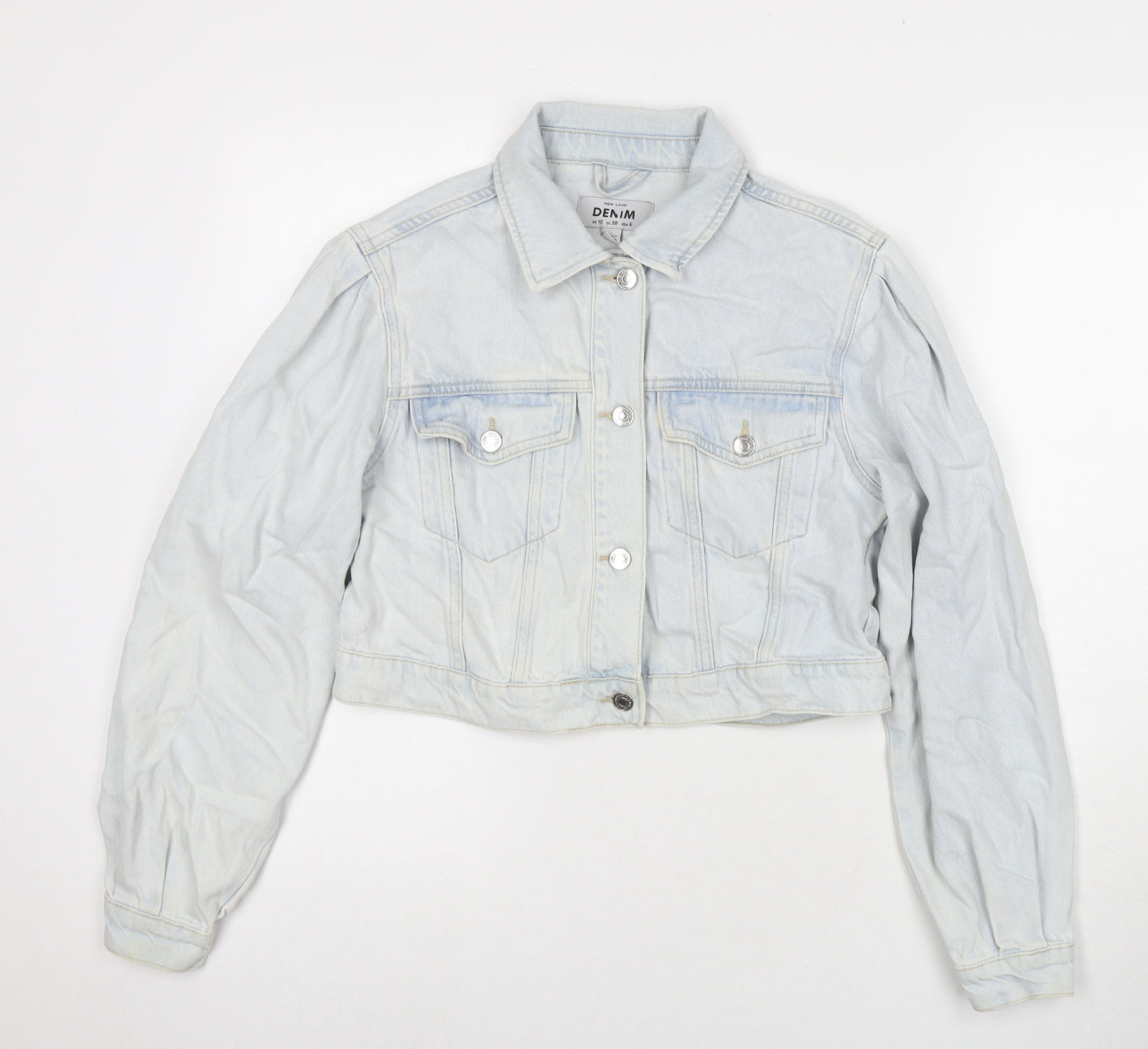 New Look Womens Blue Jacket Size 10 Button