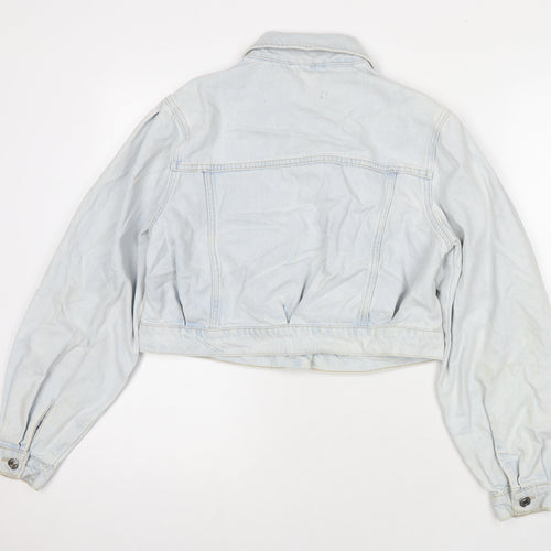New Look Womens Blue Jacket Size 10 Button