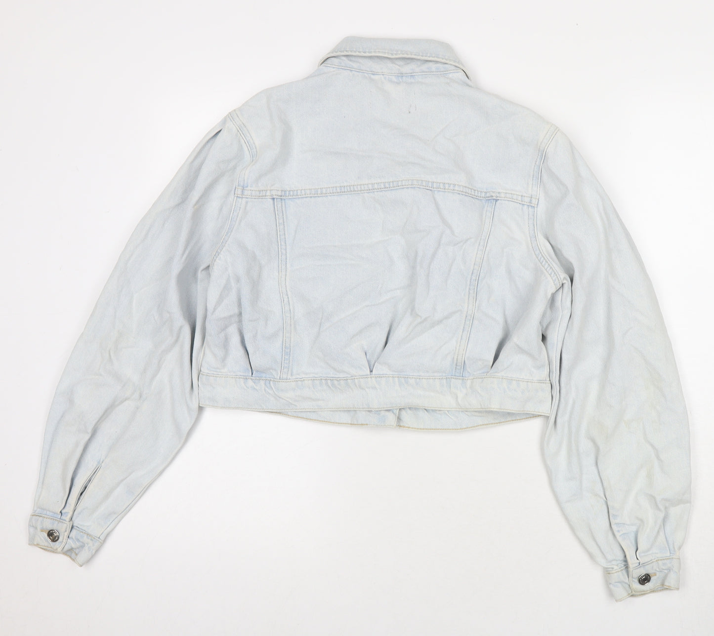 New Look Womens Blue Jacket Size 10 Button