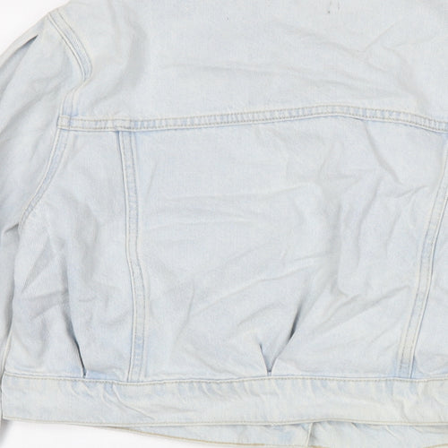 New Look Womens Blue Jacket Size 10 Button