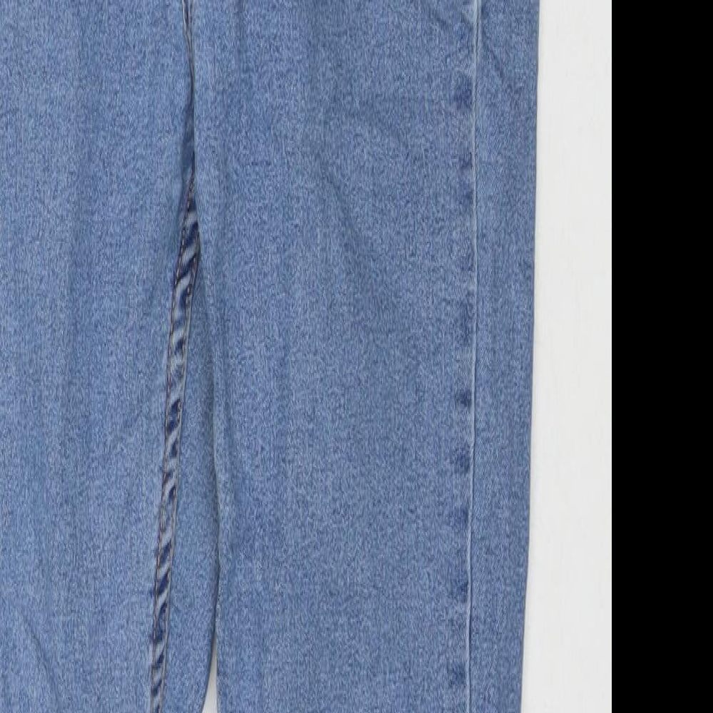 Bershka Womens Blue Cotton Jegging Jeans Size 30 in L27 in Regular