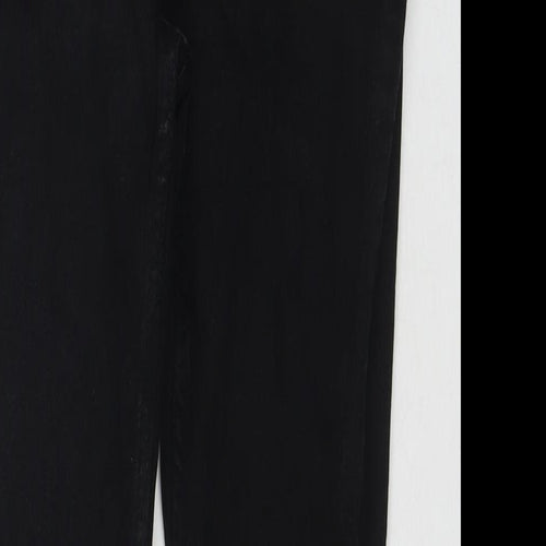 Denim & Co. Womens Black Cotton Skinny Jeans Size 12 L26 in Regular Zip