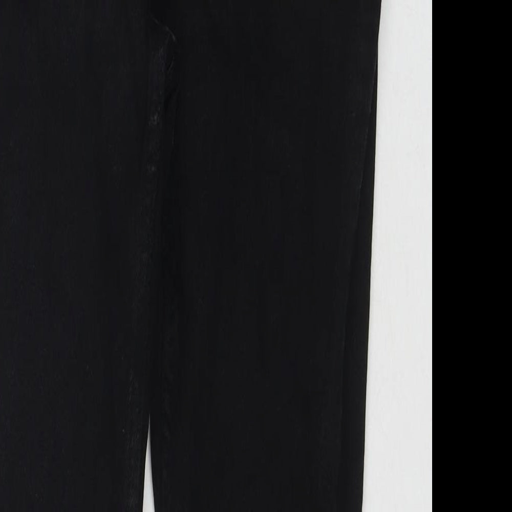 Denim & Co. Womens Black Cotton Skinny Jeans Size 12 L26 in Regular Zip