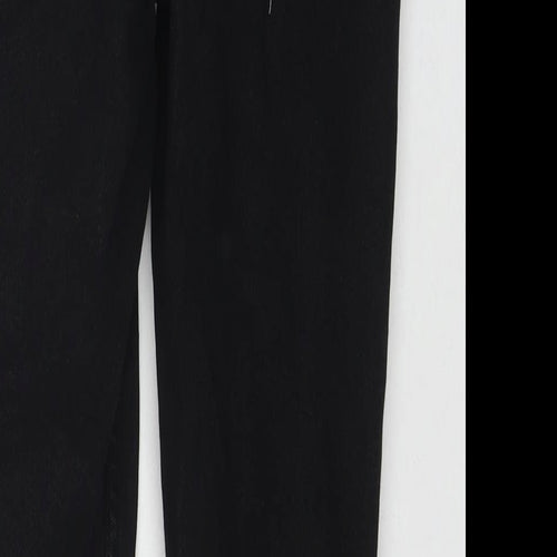 Denim & Co. Womens Black Cotton Skinny Jeans Size 12 L26 in Regular Zip