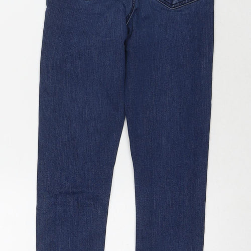 Denim & Co. Womens Blue Cotton Skinny Jeans Size 26 in L30 in Regular Zip