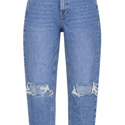 Topshop Womens Blue Cotton Mom Jeans Size 26 L28 in Regular Zip