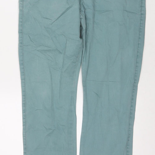 Solid Jeans Mens Blue Cotton Straight Jeans Size 32 in L31 in Regular