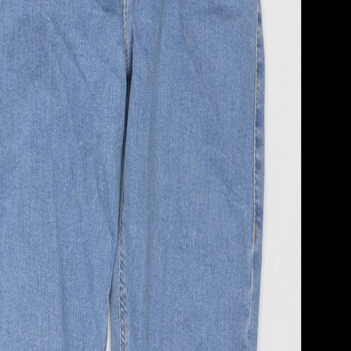 Topshop Womens Blue Cotton Skinny Jeans Size 26 L28 in Regular Zip